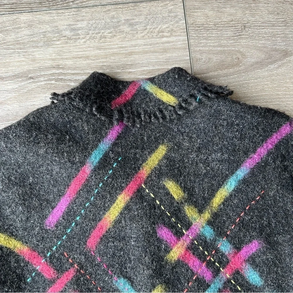 Talbots Abstract Printed Pure Wool Felted Jacket - Picture 14 of 15